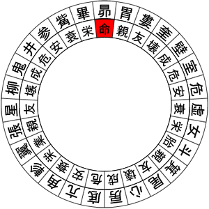 図1：命の占星盤